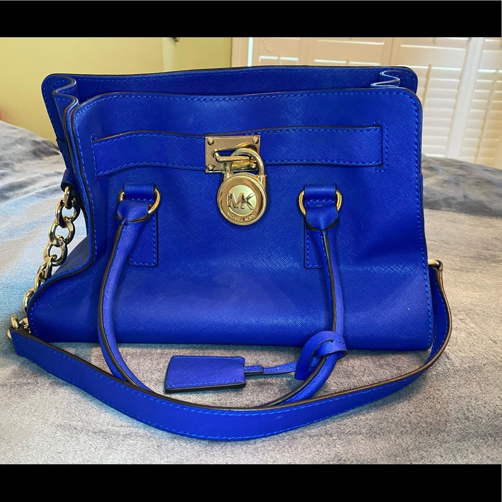 Blue Michael Kors Purse